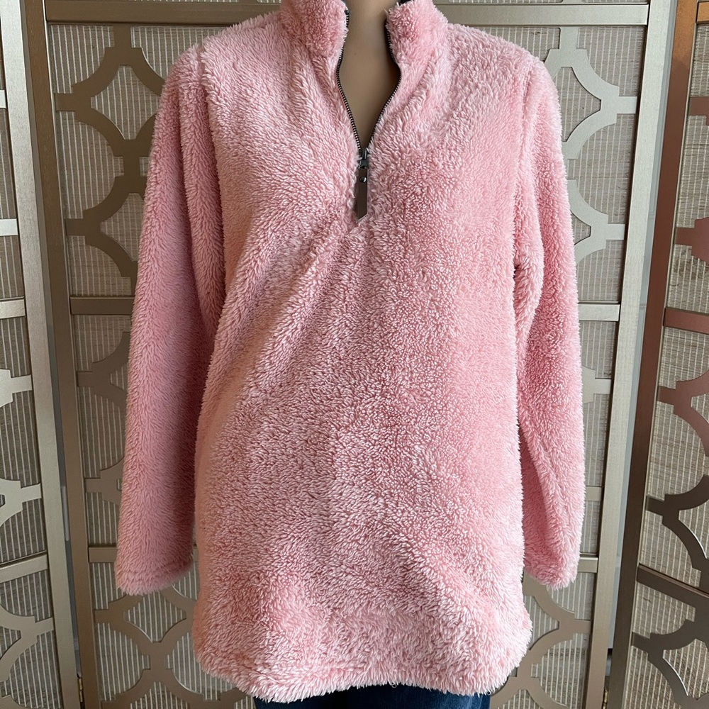 BRAND NEW! Charles River 3/4 zip fuzzy soft pullover! Medium!